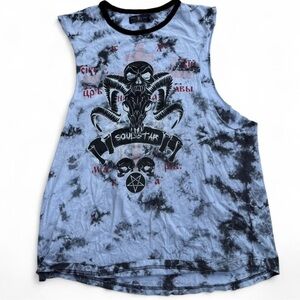 Black and blue Soul Star tank top